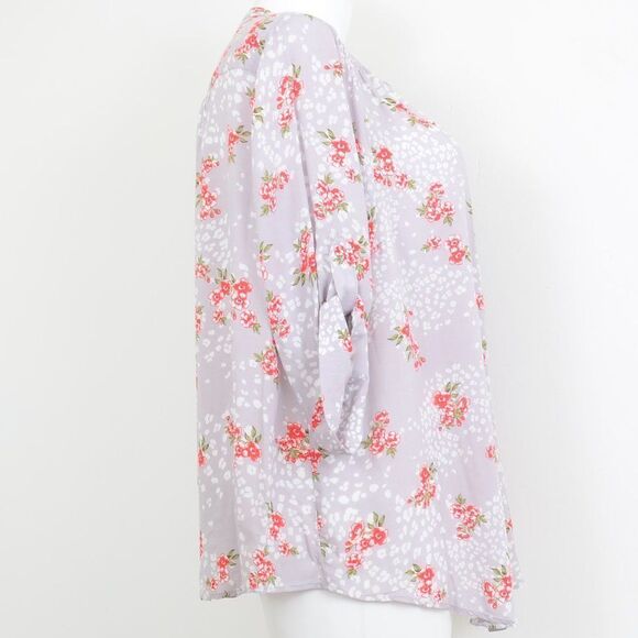 Torrid Harper Leopard Floral Challis Blouse Plus Size 2X - Picture 5 of 11